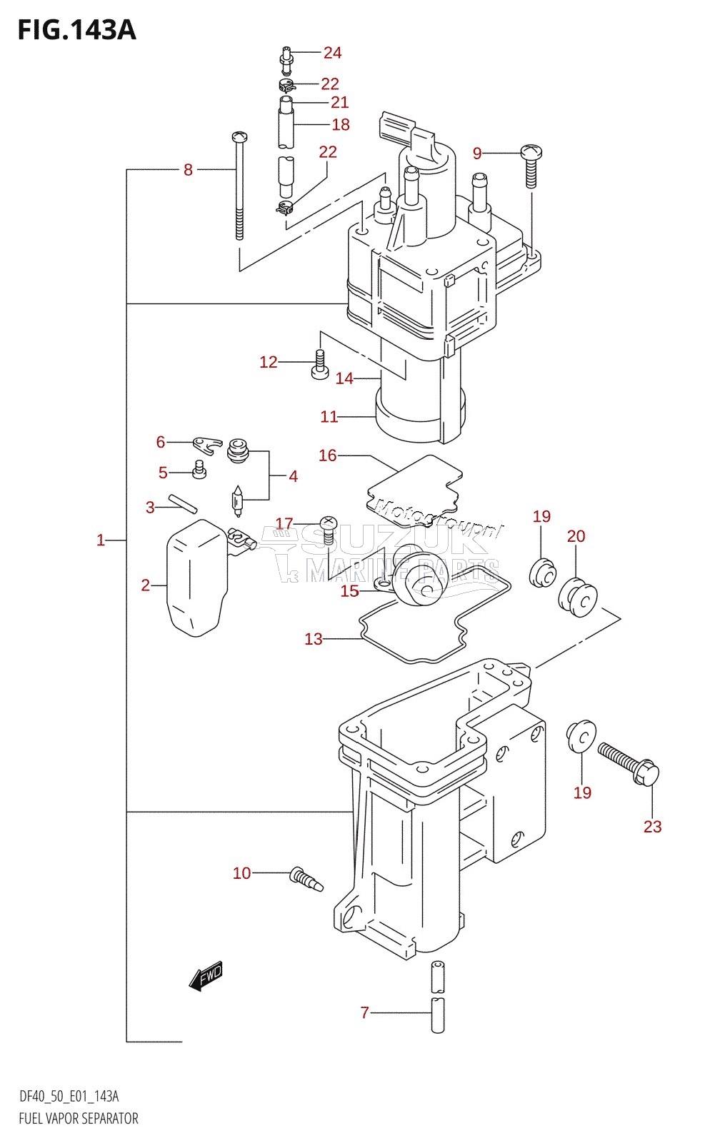 FUEL VAPOR SEPARATOR (X)