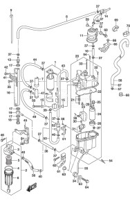 DF 300AP drawing Fuel Pump/Fuel Vapor Separator