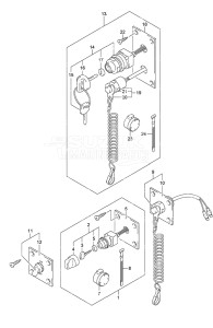 Outboard DF 9.9B drawing Switch Remote Control