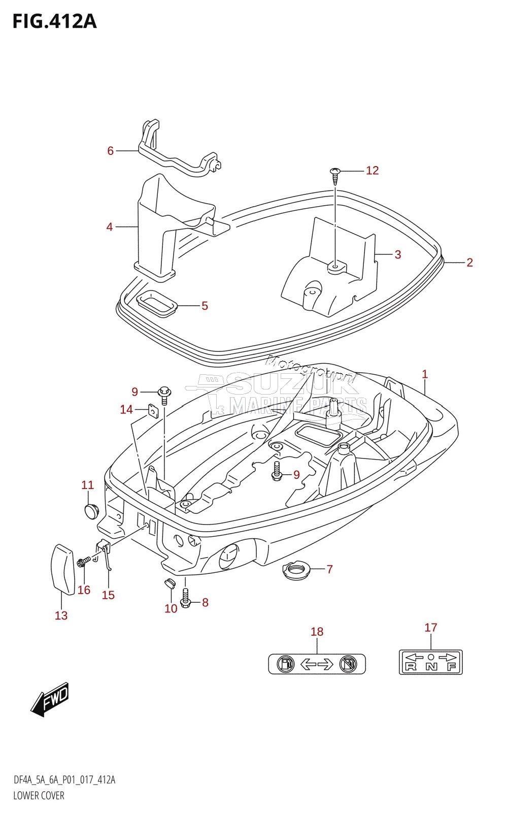 LOWER COVER (DF4A:P01)