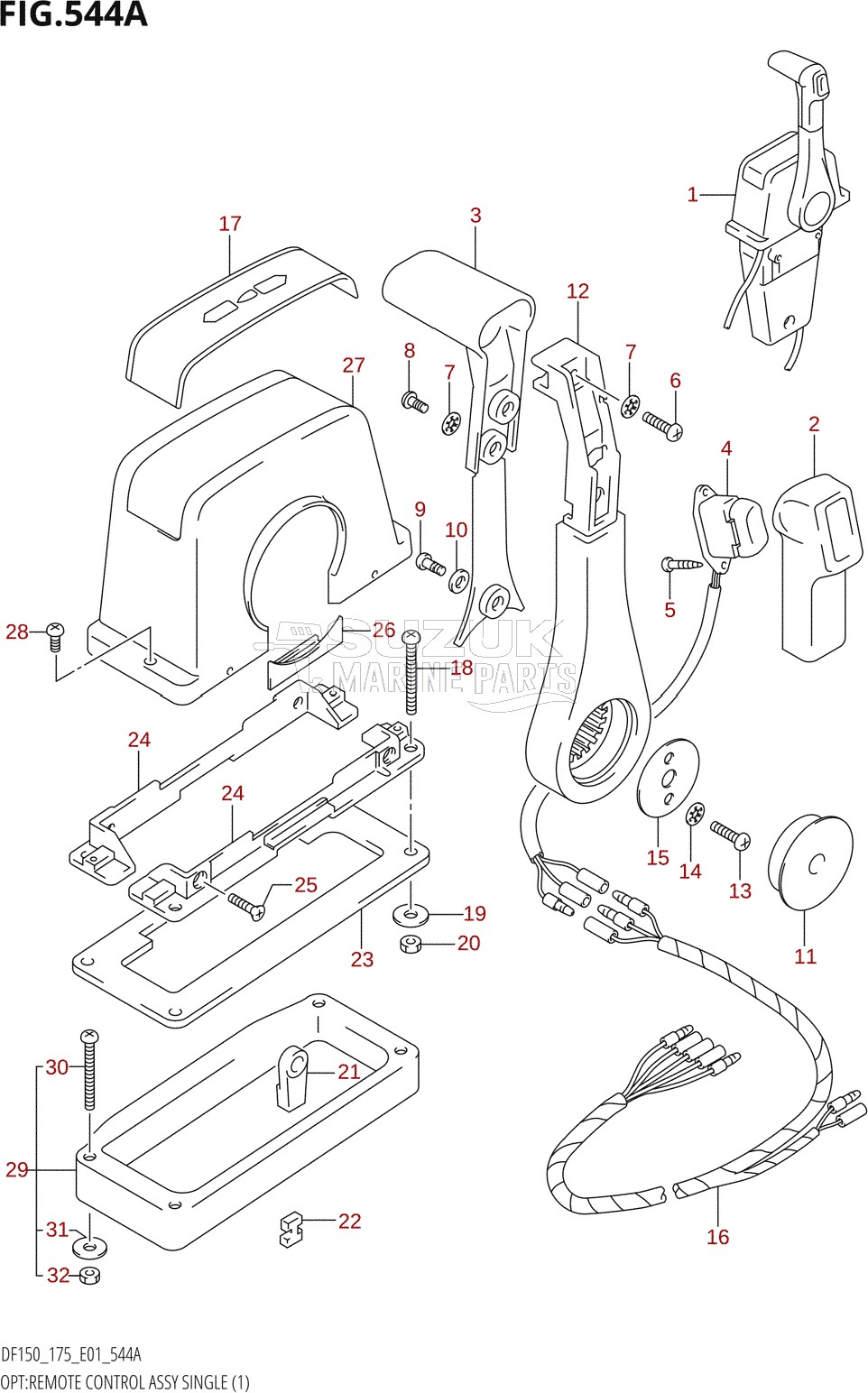 OPT:REMOTE CONTROL ASSY SINGLE (1)