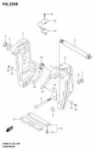 DF250A From 25003P-040001 (E01 E03 E40)  2020 drawing CLAMP BRACKET (L-TRANSOM)