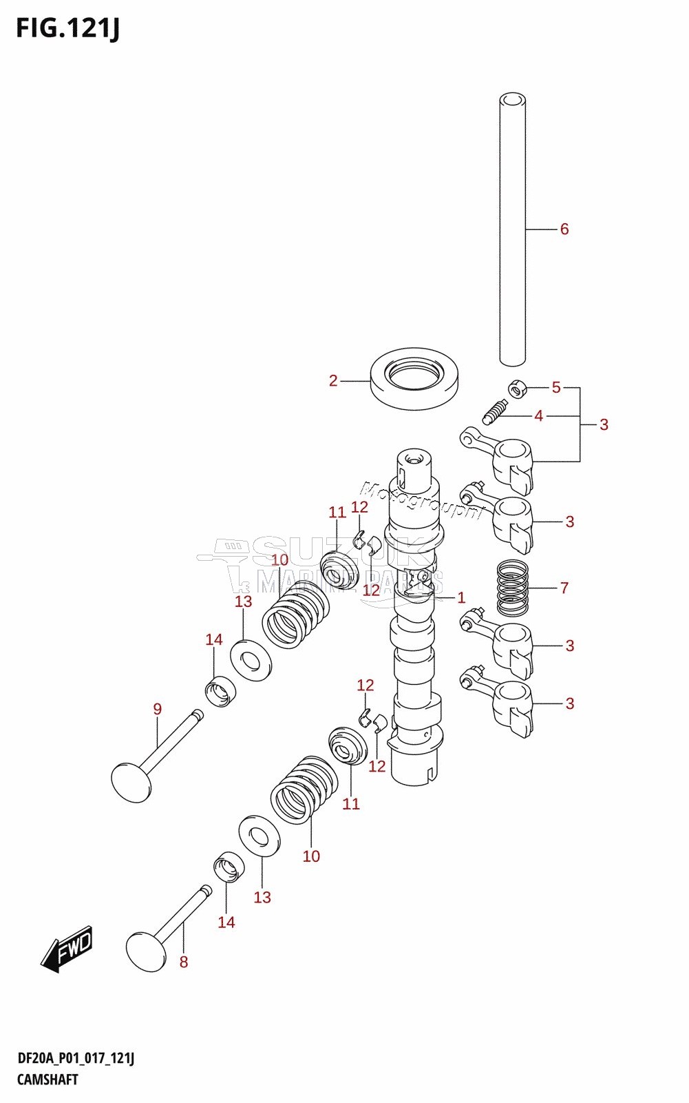 CAMSHAFT (DF20A:P40)