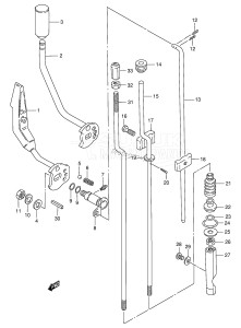 DT8S From 0801-651001 ()  1996 drawing CLUTCH LEVER