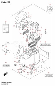 DF350AMD From 35001D-340001 (E11)  2023 drawing ENGINE COVER (DF325A)