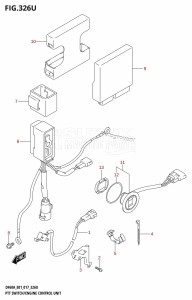 DF50A From 05003F-710001 (E01)  2017 drawing PTT SWITCH /​ ENGINE CONTROL UNIT (DF60AVTH:E40)