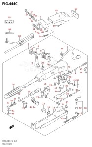 DF80A From 08002F-310001 (E40)  2013 drawing TILLER HANDLE (DF90ATH:E01)