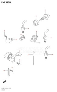 DF225T From 22503F-410001 (E01 E40)  2014 drawing SENSOR (DF225Z:E40)