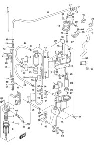 Outboard DF 250AP drawing Fuel Pump/Fuel Vapor Separator