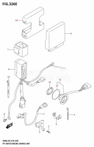 DF40A From 04004F-810001 (E34-Italy)  2018 drawing PTT SWITCH /​ ENGINE CONTROL UNIT (DF60A:E01,DF60ATH:E01)