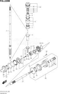 22503F-910001 (2019) 225hp E03-USA (DF225T) DF225T drawing TRANSMISSION (DF250T)