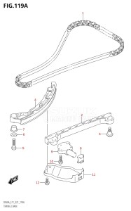 06002F-340001 (2023) 60hp E01 E11 E40-Gen. Export 1-and 2 (DF60AQH  DF60AT  DF60ATH) DF60A drawing TIMING CHAIN