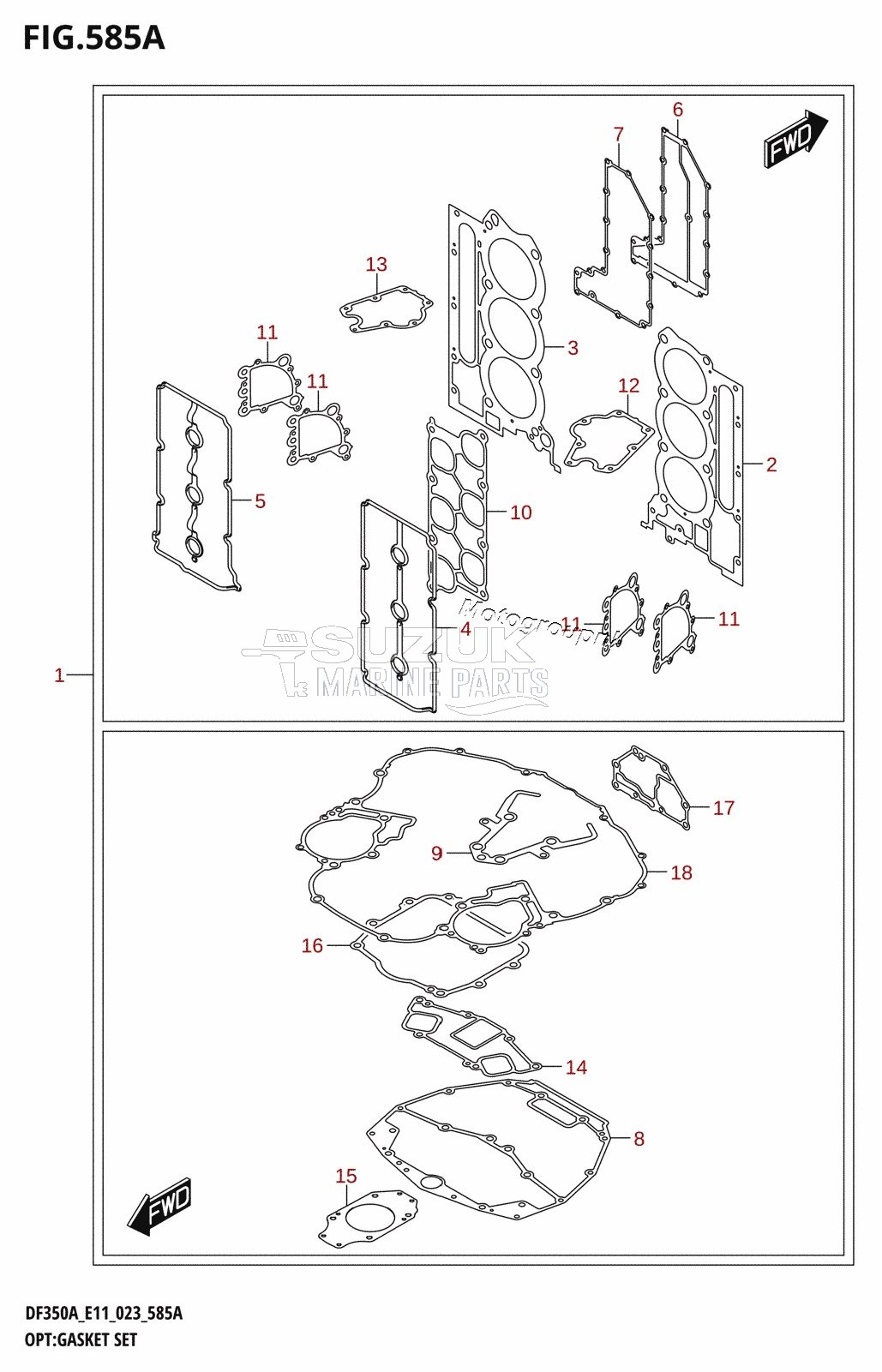 OPT:GASKET SET (020,021,022)