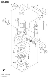 00993F-310001 (2013) 9.9hp P03-U.S.A (DF9.9TH) DF9.9 drawing TRIM CYLINDER