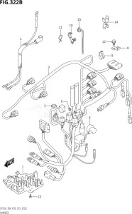 02504F-510001 (2005) 25hp P03-U.S.A (DF25A  DF25AQ  DF25AR  DF25AT  DF25ATH) DF25A drawing HARNESS (DF25AR:P03)