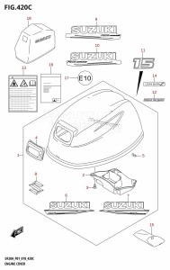 DF20A From 02002F-810001 (P01 P40)  2018 drawing ENGINE COVER (DF15A,DF15AR)