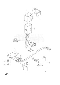 Outboard DF 9.9 drawing PTT Switch Non-Remote Control