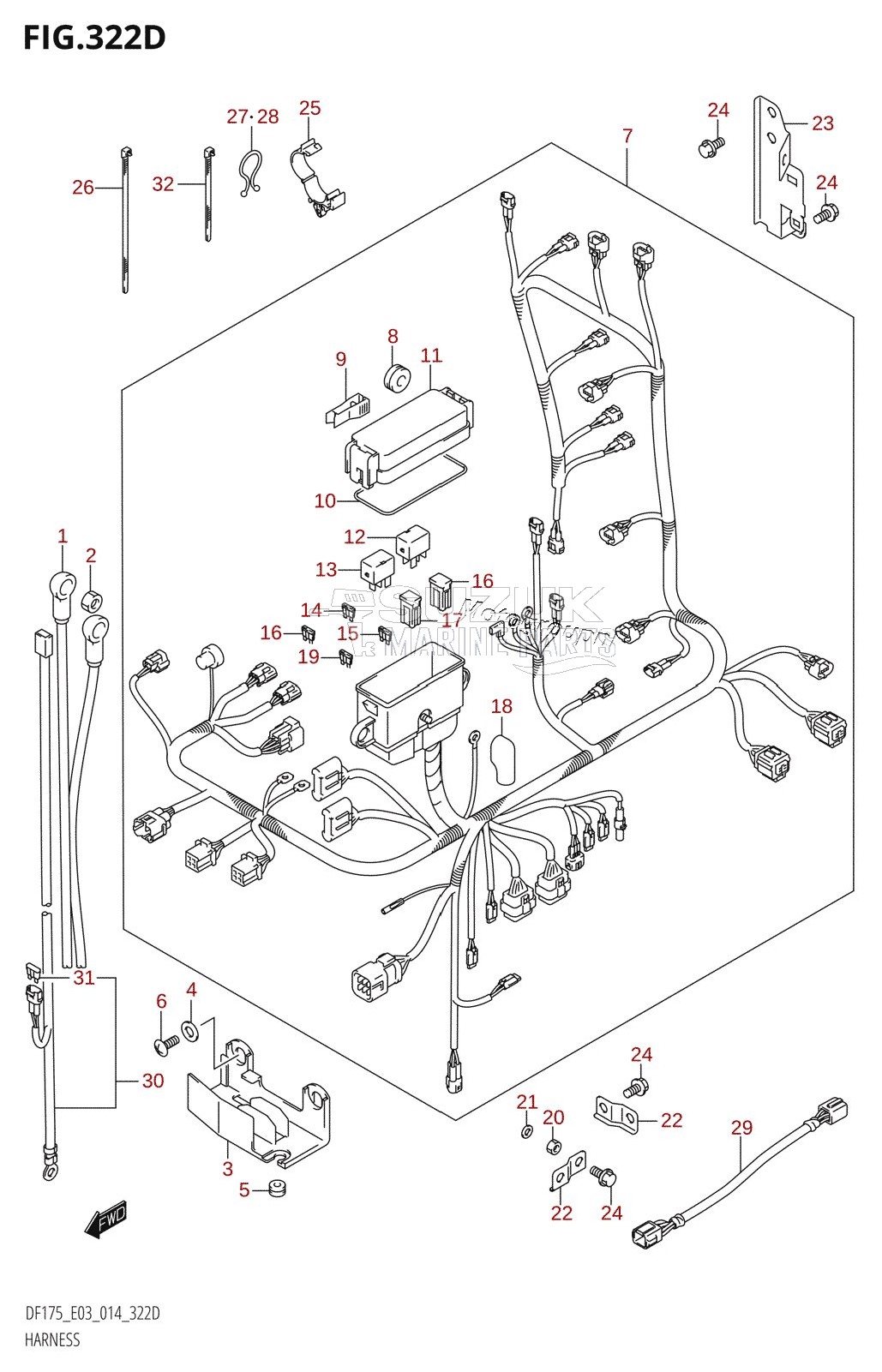 HARNESS (DF150ZG:E03)