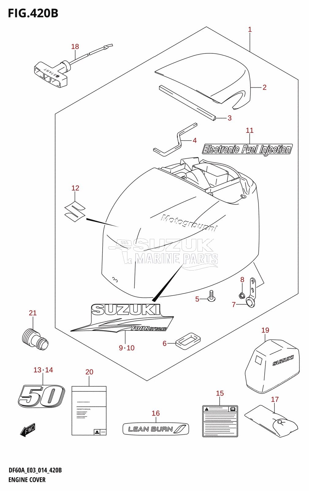 ENGINE COVER (DF50A)