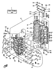 225B drawing CYLINDER--CRANKCASE-1