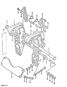 DT85 From 8501-410444 till 412597 ()  1984 drawing CLAMP BRACKET (MODEL QD)