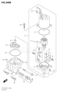 DF115AZ From 11503Z-510001 (E03)  2015 drawing PTT MOTOR (DF115AT:E03)