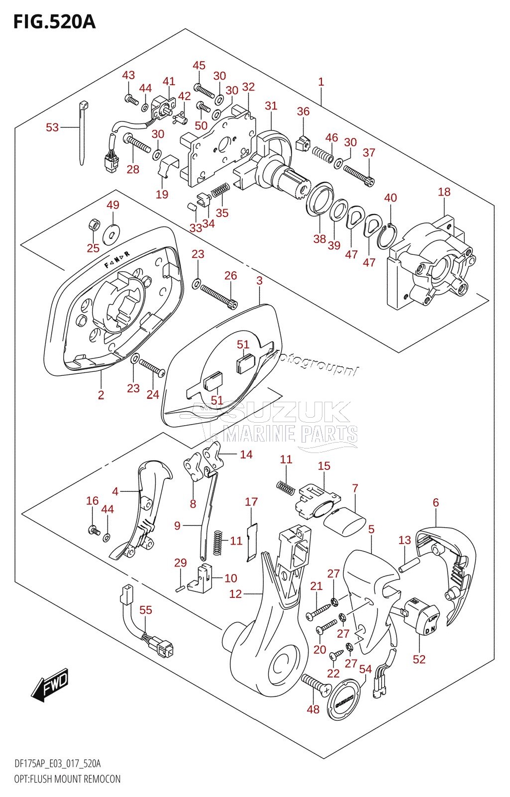 OPT:FLUSH MOUNT REMOCON