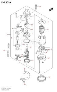 DF300A From 30002P-610001 (E01 E40)  2016 drawing STARTING MOTOR