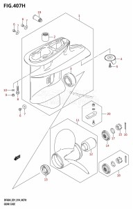 DF60A From 06003F-410001 (E01 E40)  2014 drawing GEAR CASE (DF60A:E40)