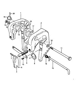 DT20 From 2002-200001 ()  1982 drawing CLAMP BRACKET