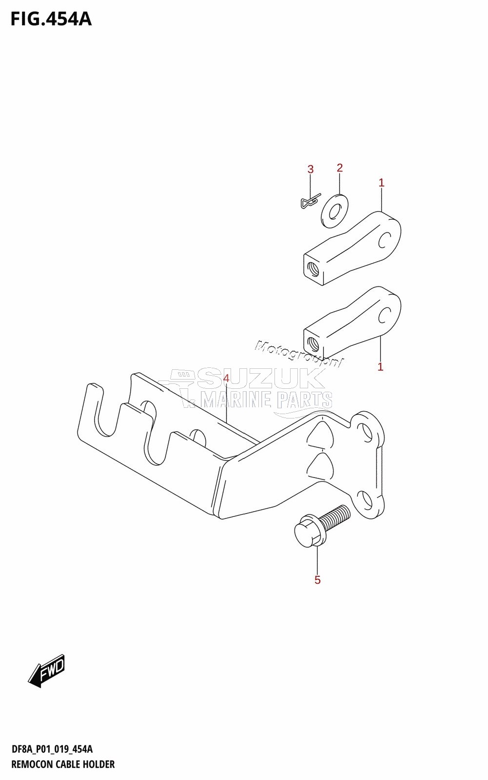 REMOCON CABLE HOLDER (DF8AR,DF9.9AR)