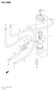 DT15 From 01504-210001 (P40)  2012 drawing FUEL PUMP (DT9.9K:P40)