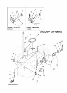 FL200CETX drawing PROPELLER-HOUSING-AND-TRANSMISSION-4