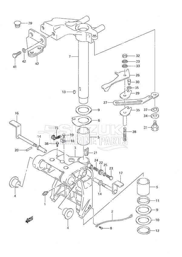 Swivel Bracket S/N 371163 to 37XXXX