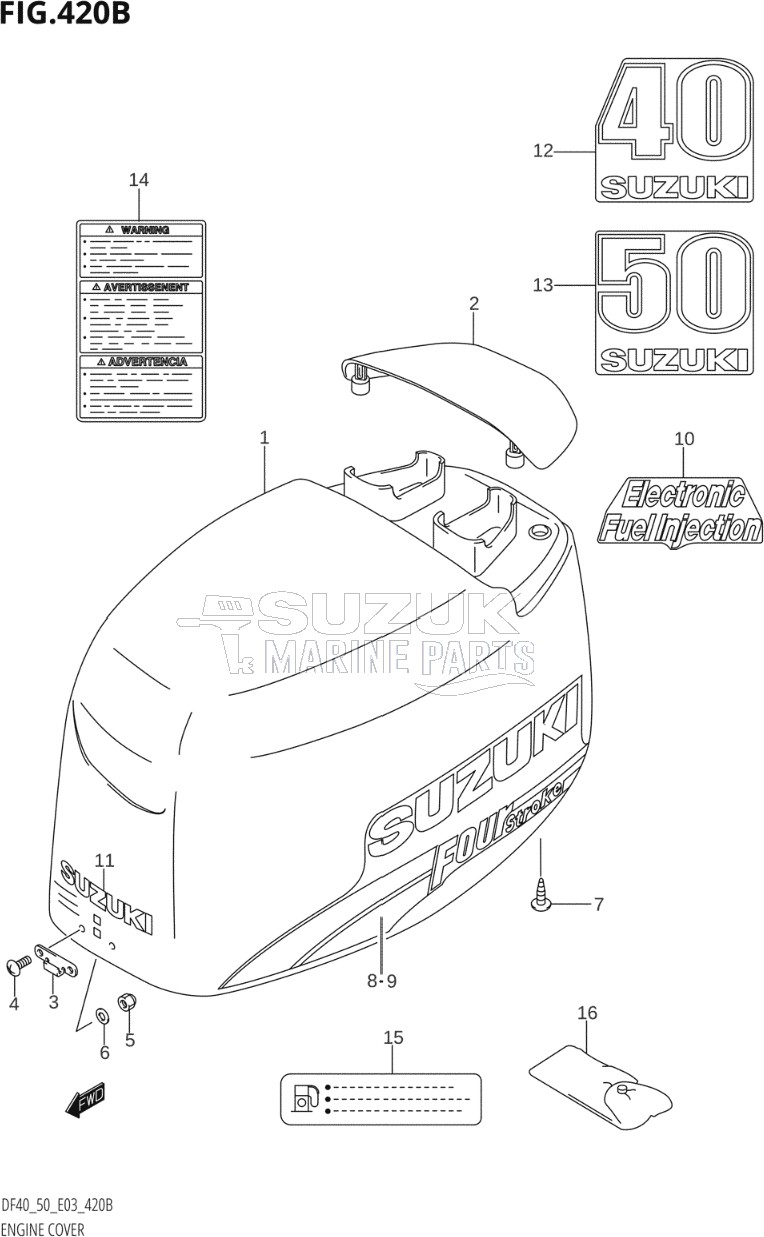 ENGINE COVER (K3,K4,K5,K6,K7,K8,K9)