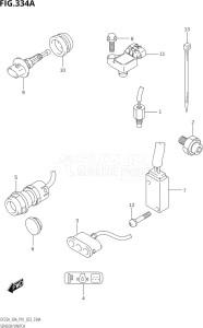 03003F-140001 (2021) 30hp P01 P40-Gen. Export 1 (DF30A   DF30AQ   DF30AR   DF30AT  DF30AT    DF30AT   DF30ATH  DF30ATH    DF30ATH) DF30A drawing SENSOR / SWITCH (DF25A,DF30AQ)