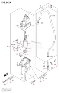 DF150 From 15002Z-910001 (E40)  2019 drawing FUEL VAPOR SEPARATOR