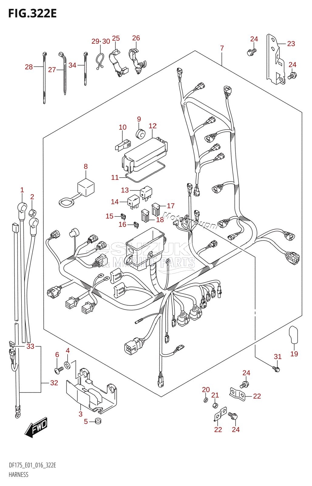 HARNESS (DF150Z:E01)