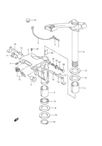 Outboard DF 40 drawing Swivel Bracket