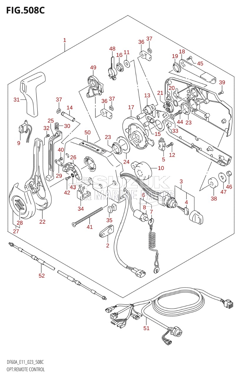 OPT:REMOTE CONTROL ((DF40A:E11,DF40AST:E34,DF50A:E11,DF60A:(E11,E40),DF60AVT:E11,DF40ASVT:E34):022)