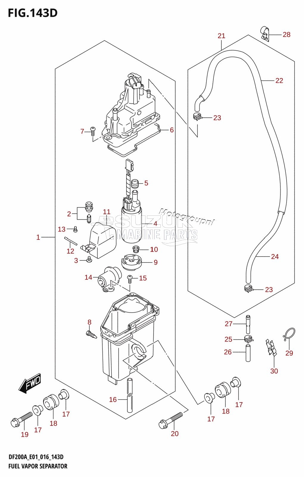 FUEL VAPOR SEPARATOR (DF200AZ:E40)