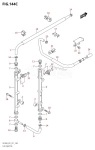 DF250A From 25003P-710001 (E01 E40)  2017 drawing FUEL INJECTOR (DF250A:E01)