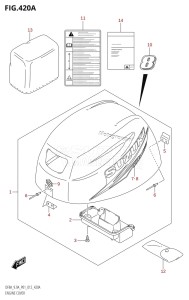 DF9.9A From 00994F-210001 (P01)  2012 drawing ENGINE COVER (DF8A:P01)