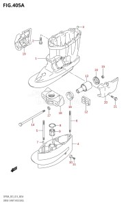 08002F-410001 (2014) 80hp E03-USA (DF80A) DF80A drawing DRIVE SHAFT HOUSING