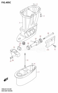 DF60A From 06003F-810001 (E01 E40)  2018 drawing DRIVE SHAFT HOUSING (DF60A:E01)