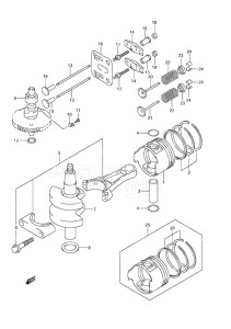 Outboard DF 4 drawing Crankshaft