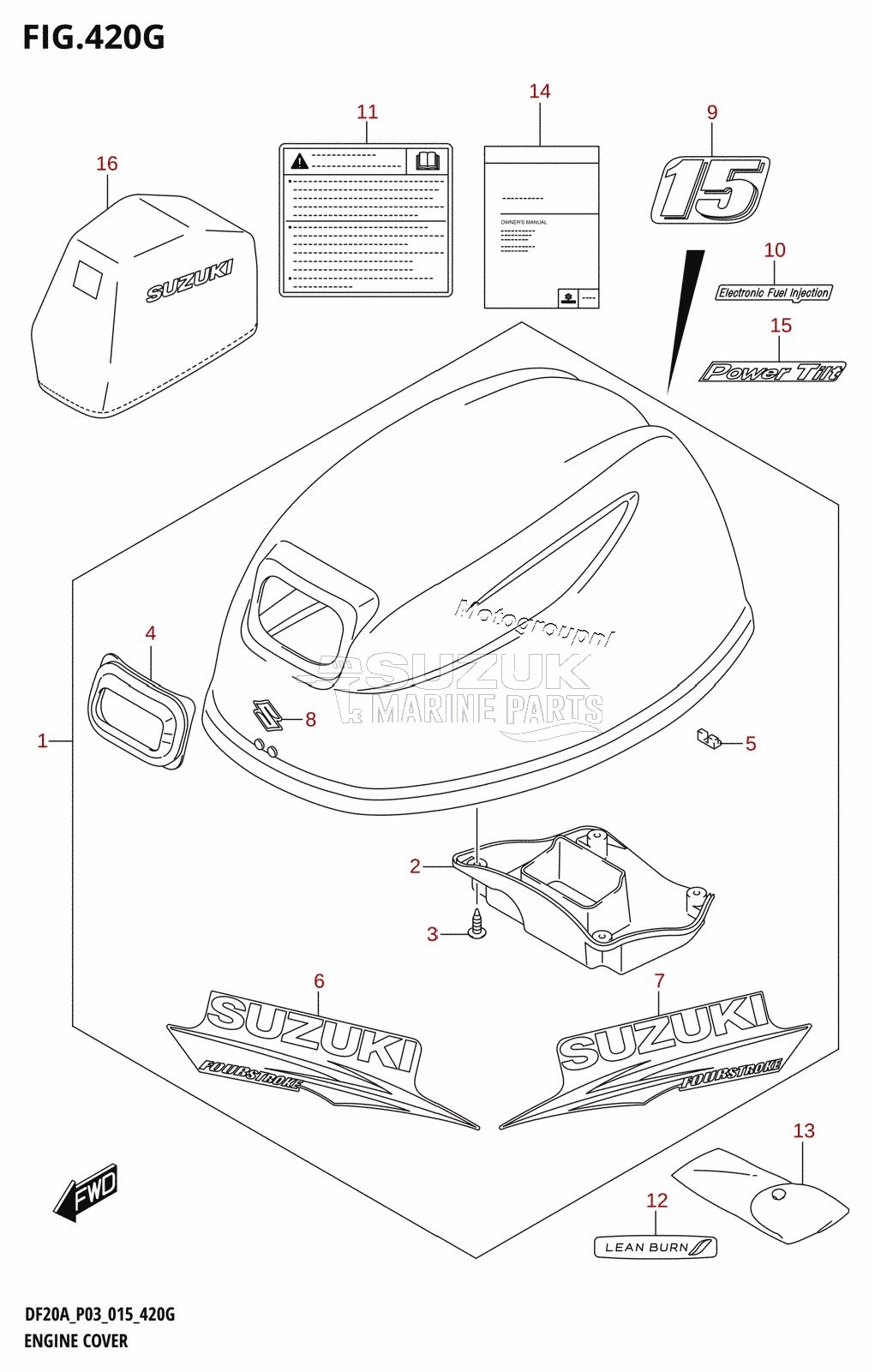 ENGINE COVER (DF15ATH:P03)