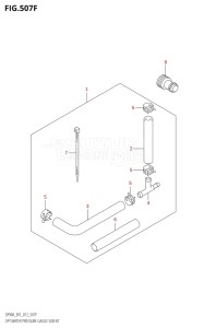 08002F-210001 (2012) 80hp E01 E40-Gen. Export 1 - Costa Rica (DF80A  DF80AT) DF80A drawing OPT:WATER PRESSURE GAUGE SUB KIT (DF80A:E40)