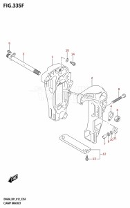 DF40A From 04003F-210001 (E01)  2012 drawing CLAMP BRACKET (DF60A:E01)