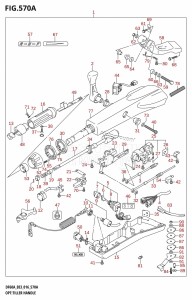 DF60A From 06002F-610001 (E03)  2016 drawing OPT:TILLER HANDLE (DF40A:E03)